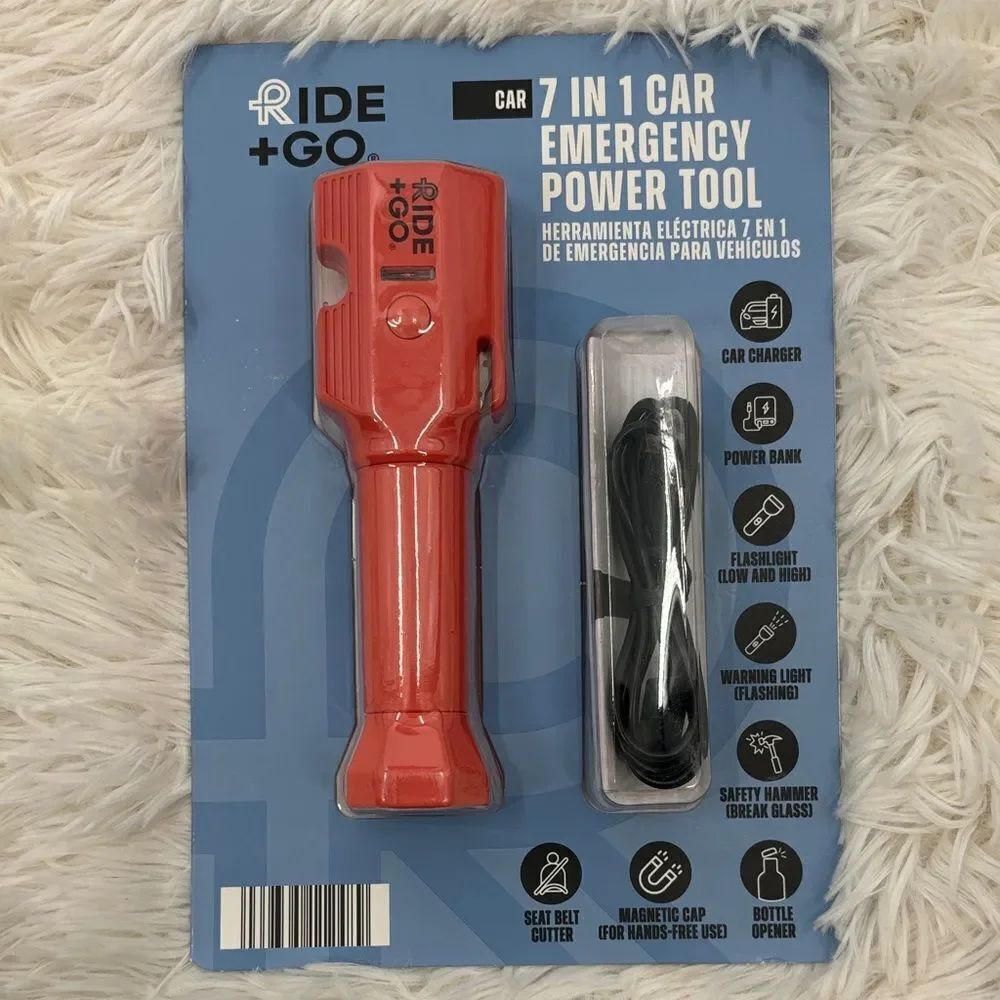 7 in 1 Car Emergency Power Tool Ride and Go New Sealed